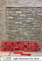 Stone Edge Surfaces Light Mountain Dry Stack Vertical Concrete Stamps