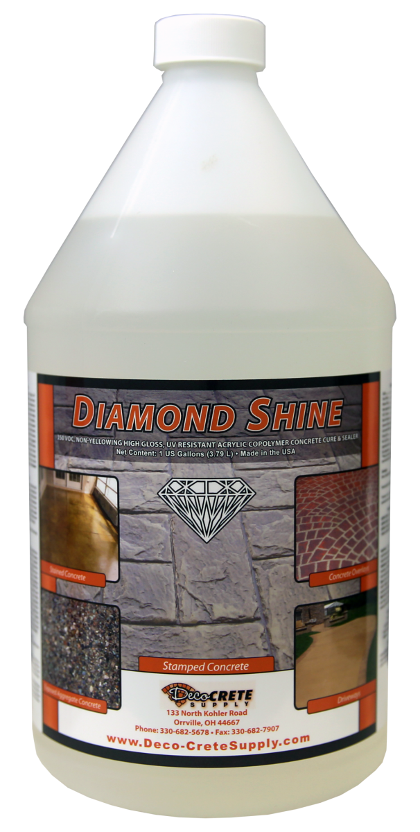 Diamond Shine 1 Gallon Deco Crete, Stamped Concrete Patio Sealer Home Depot