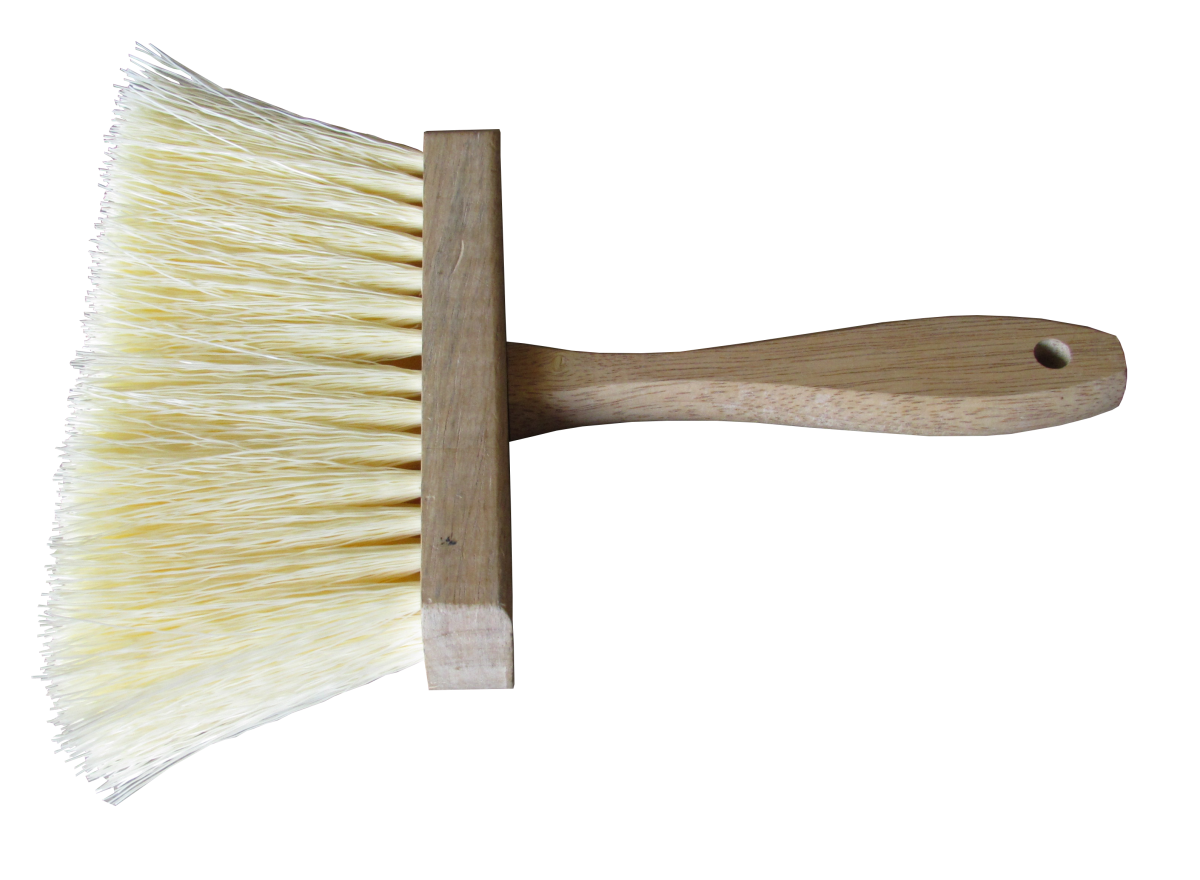 Thin brush fixed and resistant bristles for decorative effect
