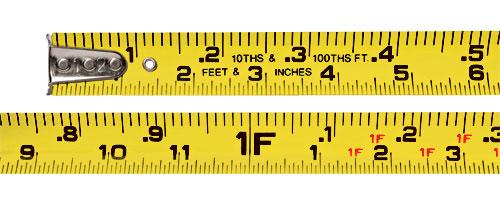 C&R Manufacturing. Keson 25' Tape Measure Extra Wide
