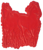 Proline Concrete Stamps Double Horse Sculpted Accent Stamp