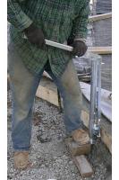 Easily pulls 3/4" and 7/8" form stakes used in concrete applications