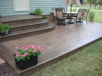 A California Weave stamped patio will make a nice addition to the backyard