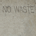 Matcrete Dump No Waste Warning Stamp