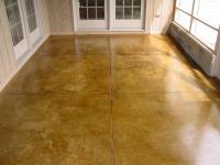 Apply Diamond Shine to a stained floor for a nice gloss finish
