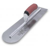 Marshalltown 13513 18" x 4" Round Front End Finishing Trowel with Curved DuraSoft Handle