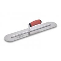 Marshalltown 13527 20" x 4" Fully Rounded Finishing Trowel with Curved DuraSoft Handle