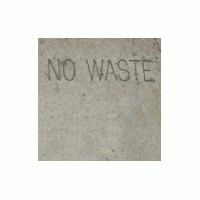 Matcrete Dump No Waste Warning Stamp