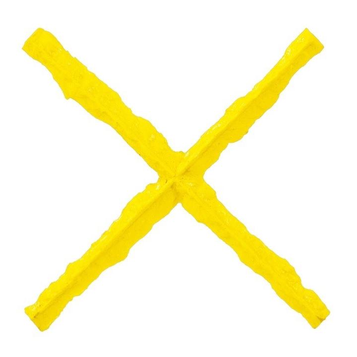Yellow X Shape Joint Texture Strip