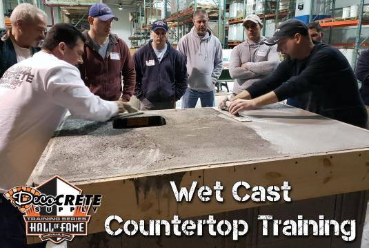 Wet Cast Concrete Countertops Deco Crete Supply